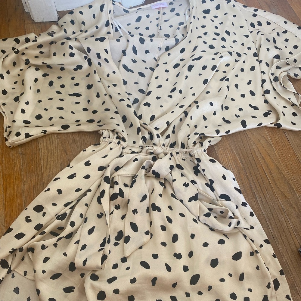 Pink Lily printed romper